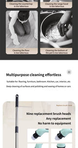 Cordless Electric Spin Scrubber – Multi-Purpose Cleaning Brush for Bathroom, Kitchen & Toilet