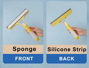3 in 1 Window Cleaning Squeegee Multi Function Glass Mirror Wiper with Spray Bottle Microfiber Scrub Household Car Cleaner Tools