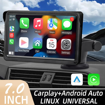 7 inch wireless CarPlay screen front view