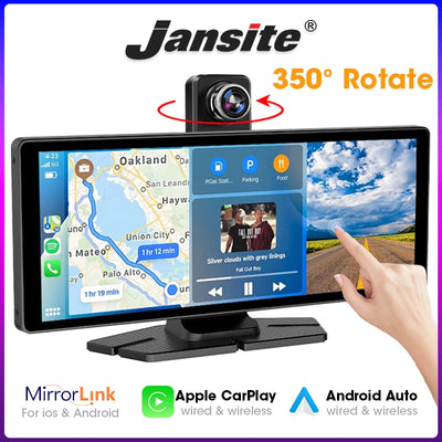 10.26" Portable CarPlay Screen – Wireless Car Stereo Touch Display