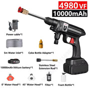 Cordless High Pressure Car Washer Spray Water Gun No Battery Foam Generator Portable Car Washing Machine For Home