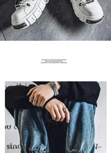 Women's Platform Sneakers – Casual Leather, Summer Sport Style