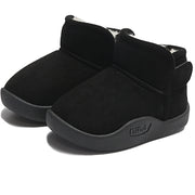 Winter Snow Boots For Children PU Leather Waterproof Kid's Plush Boots Thick Warm Cotton Shoes For Kids Boy's Girl's Warm Boots