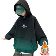 Fashion Kids Winter Clothes New Product Warm Hoodies Sweatshirts Boy Novelty High Streetwear Outerwear Child Gradient Sweatshirt