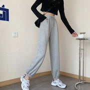Joggers Sports Pants New Hip Hop Running Pants Drawstring Women Lady Girls Sweatpants Comfortable Oversized Female Streetwear Tr
