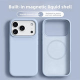 Magnetic Phone Case for iPhone 17/16 Pro Max, Liquid Silicone, MagSafe-Compatible
