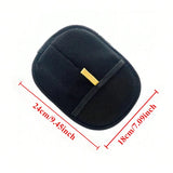 Pet hair remover mitt dimensions – black mesh mitt, 24cm by 18cm size chart
