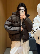 White Winter Jacket for Women – Hooded Thick Warm Padded Coat