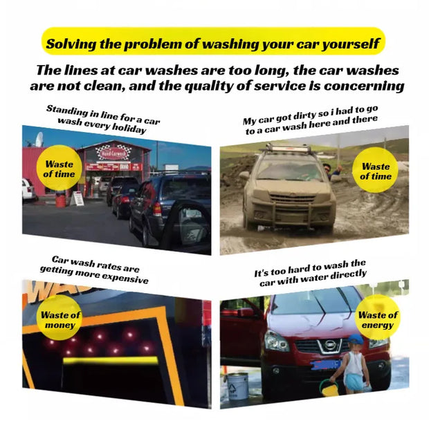 GMY【Cordless Handheld Water Gun】Lithium Battery Rechargeable High-Pressure Washer - Portable Car Wash Sprayer for Home