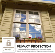 House Window Tint Privacy Film Anti Look Vinyl Mirror Foil Non Adhesive Car Glass Screen Stickers Rolls Heat UV Protection Tools