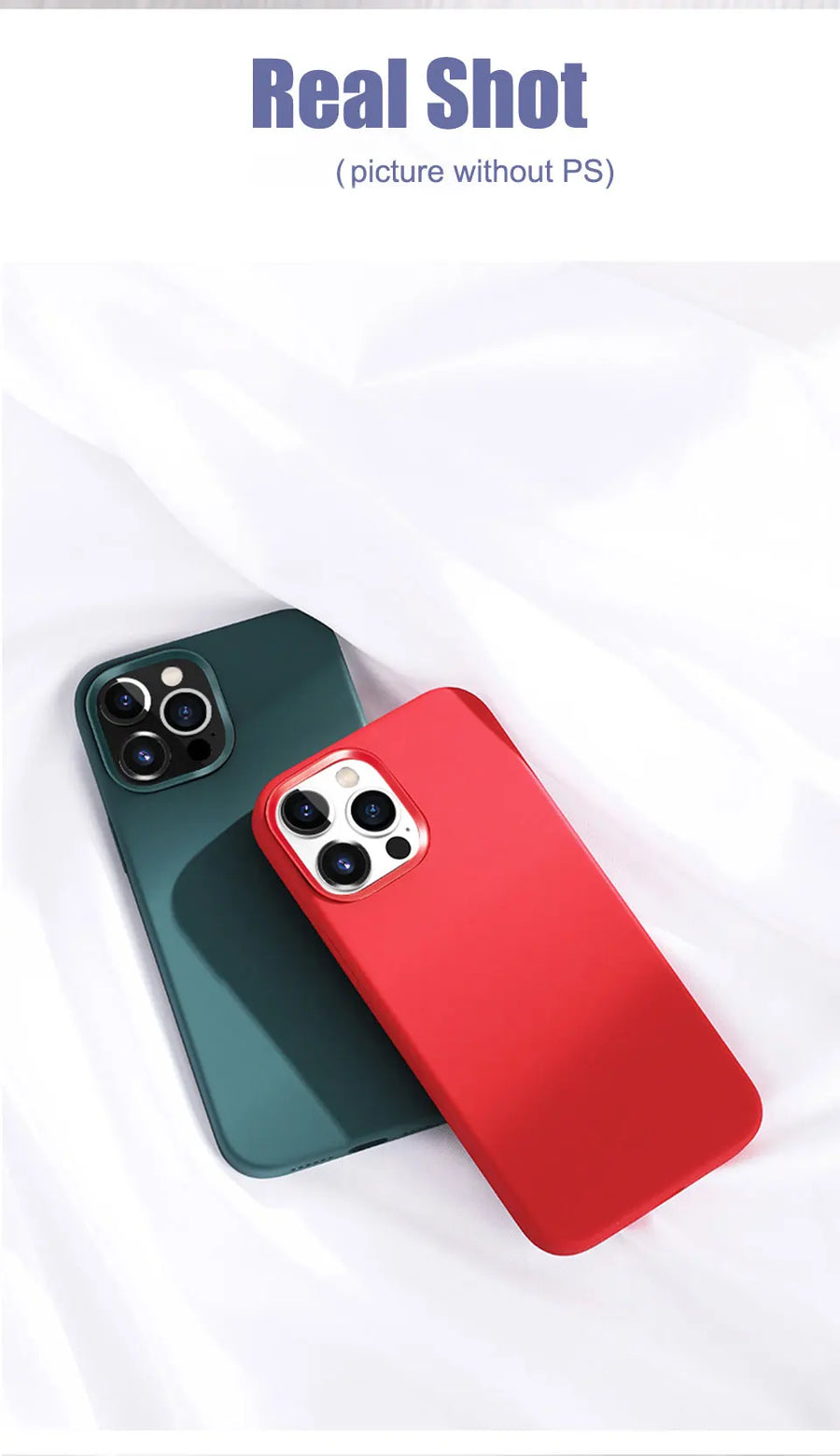 Shockproof Phone Case for iPhone 11-17 Pro Max, Plus and Air, Matte TPU