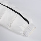 White Winter Jacket for Women – Hooded Thick Warm Padded Coat