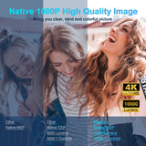 4K Android portable projector 1080P – Native 1080P resolution and 4K Ultra HD display quality advertisement