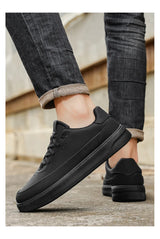 Men's Leather Casual Shoes, Lightweight Soft Sole