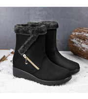 Winter Women Boots Fashion High-top Cotton Shoe Non Slip Wedges Platform Booties Mid-calf Snow Boots Warm Winter Boots for Women