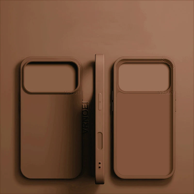 Shockproof Phone Case for iPhone 11-17 Pro Max, Plus and Air, Matte TPU