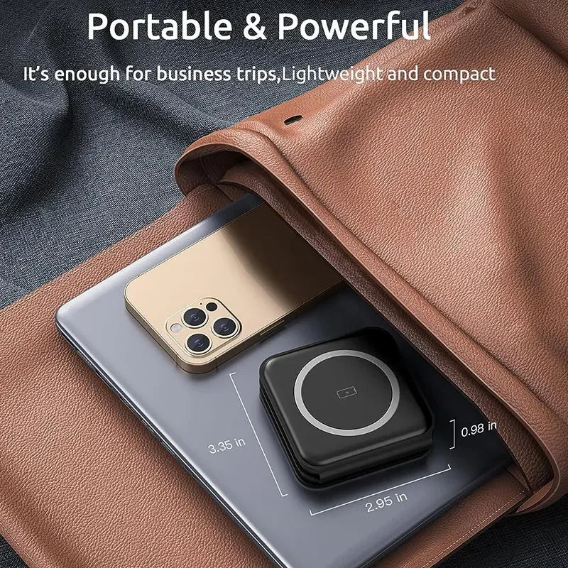3-in-1 MagSafe Wireless Charging Station – Foldable Magnetic Travel Charger for iPhone