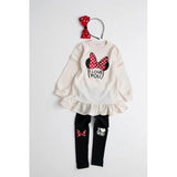 Kids Clothing Set featuring a playful bow knot outfit with cute designs for girls, perfect for spring and autumn wear.