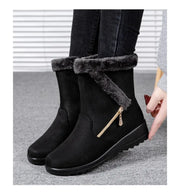 Winter Women Boots Fashion High-top Cotton Shoe Non Slip Wedges Platform Booties Mid-calf Snow Boots Warm Winter Boots for Women