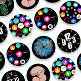 Women's Smart Watch 6 - collection of interchangeable watch faces on white background