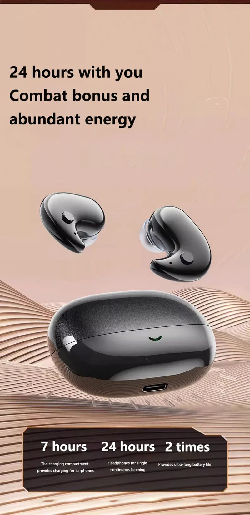 Wireless Bluetooth Sleep Earbuds, Invisible Mini, Side-Sleeper Headphones