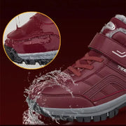 Winter Boots for Men New Waterproof PU Leather Warm Snow Ankle Boots Outdoor Warm plush Non-slip Work High-top Casual Shoes