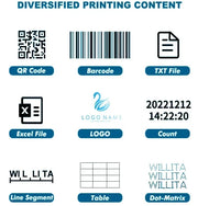 WILLITA 25.4mm Portable Handheld Inkjet Tij Printer Gun For Logo Expiry Date QR Barcode Batch Numbers Label Machine S10