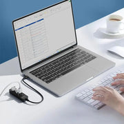 4 Port USB 3.0 Hub with Type C Port High Speed USB 3.0 Splitter Multifunctional Expansion Dock USB Power Adapter Splitter