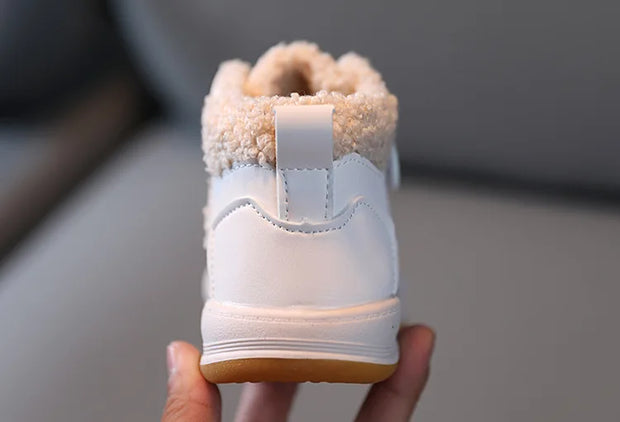 Winter Children Snow Boots for Boys Girls Fashion Kids Outdoor Sneakers Ankle Booties Warm Plush Running Sports Kids Shoes