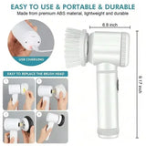 Scrubber cleaning bathroom tile