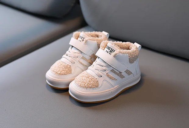 Winter Children Snow Boots for Boys Girls Fashion Kids Outdoor Sneakers Ankle Booties Warm Plush Running Sports Kids Shoes