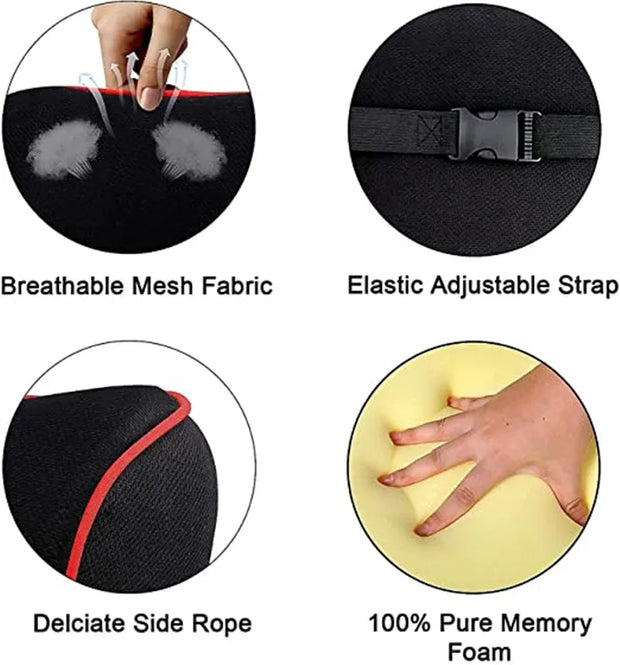 Memory Foam Car Neck and Back Pillow