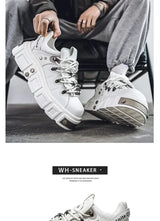 Women's Platform Sneakers – Casual Leather, Summer Sport Style