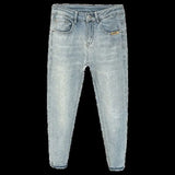 Men Skinny Jeans – Light Color Slim Fit Casual Fashion Denim