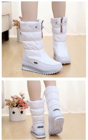Winter Boots for Women Fashion Thick Plush Waterproof Non-slip Boots Couple Winter Shoes High Quality Warm Fur Boots New Zapatos