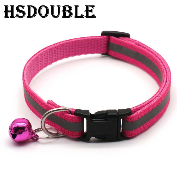 Reflective Pet Collars with Bells, 2-Pack