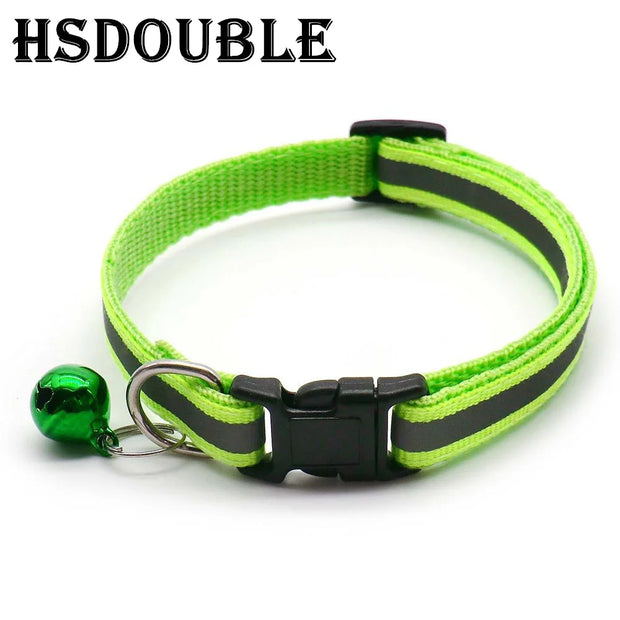 Reflective Pet Collars with Bells, 2-Pack