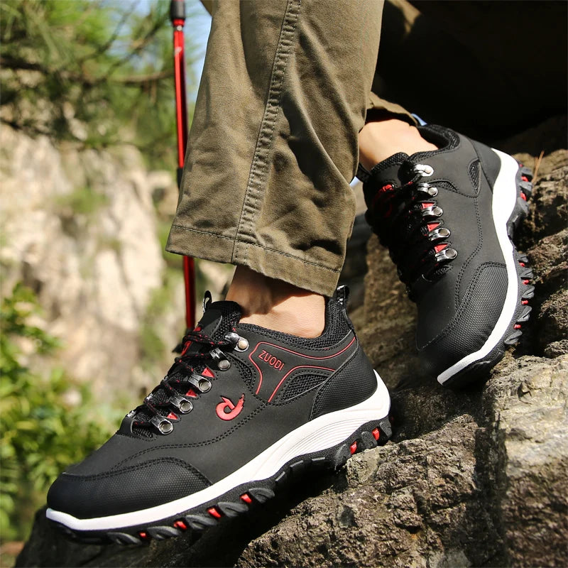 Men's Leather Casual Sneakers – Lightweight for All Seasons