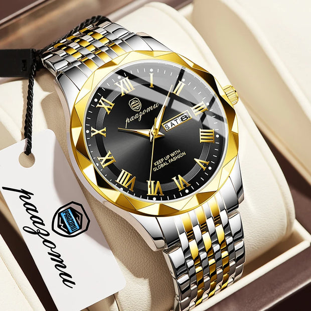 2025 New Modern Simple Creative Sport and Leisure Watch Creative Design Waterproof Quartz Movement Energy Watches Gift for Men