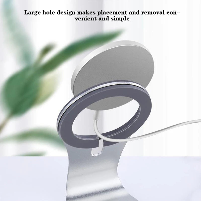 MagSafe Phone Charger Stand – Aluminum Alloy, Magnetic Holder for iPhone 12 Series, Fast Charging