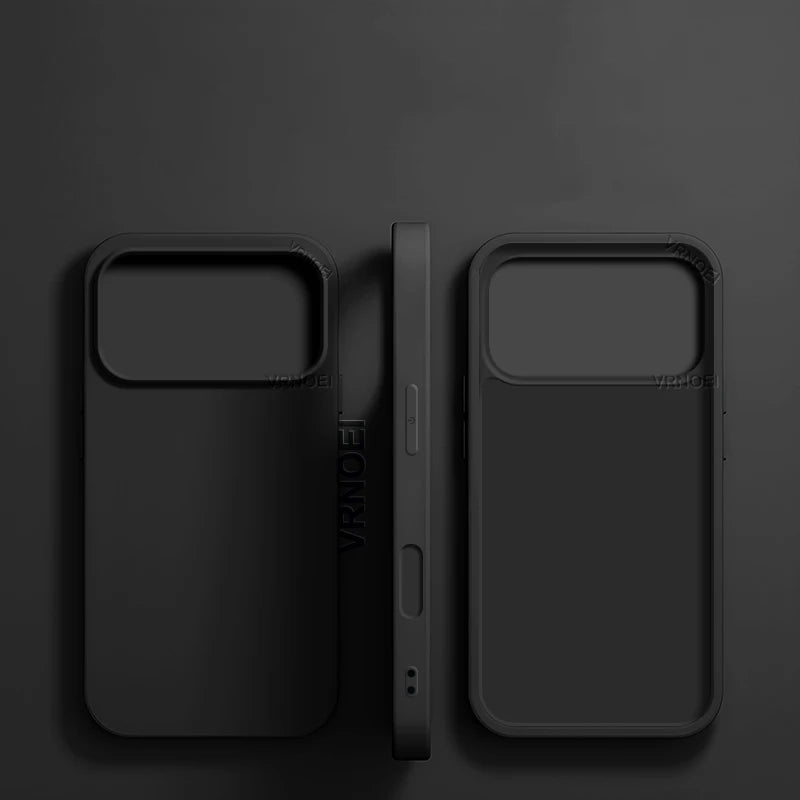 Shockproof Phone Case for iPhone 11-17 Pro Max, Plus and Air, Matte TPU