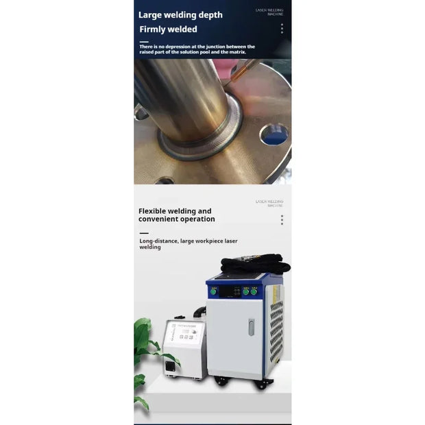 Water Cooled 1500W Mini Laser Welder Stainless Steel Aluminum Iron Portable Handheld Fiber  Welding Machine