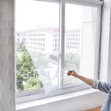 Magnetic Mosquito Net for Windows, Fly Screen with Self-Adhesive Tape