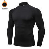 Men's Winter Thermal T-Shirt – Long Sleeve Turtleneck, Soft & Thin