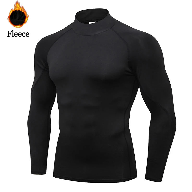 Men's Winter Thermal Shirt – Long Sleeve Turtleneck