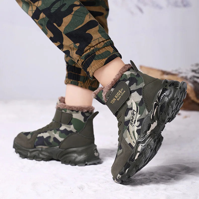 Army green camo boots