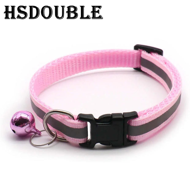 Reflective Pet Collars with Bells, 2-Pack