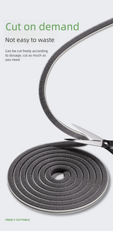 Flexible coiled brush door sealing strip on dotted background
