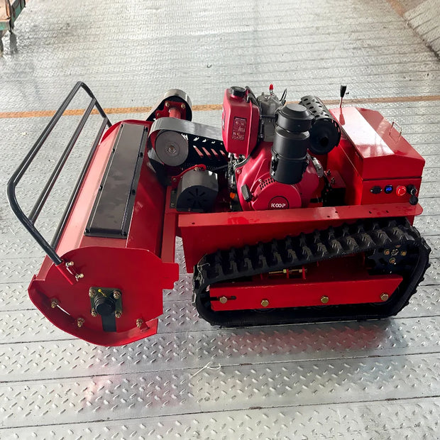 Customized Track-type All-terrain Zero-turn Remote-controlled Lawn Mower High Efficiency and Energy Saving