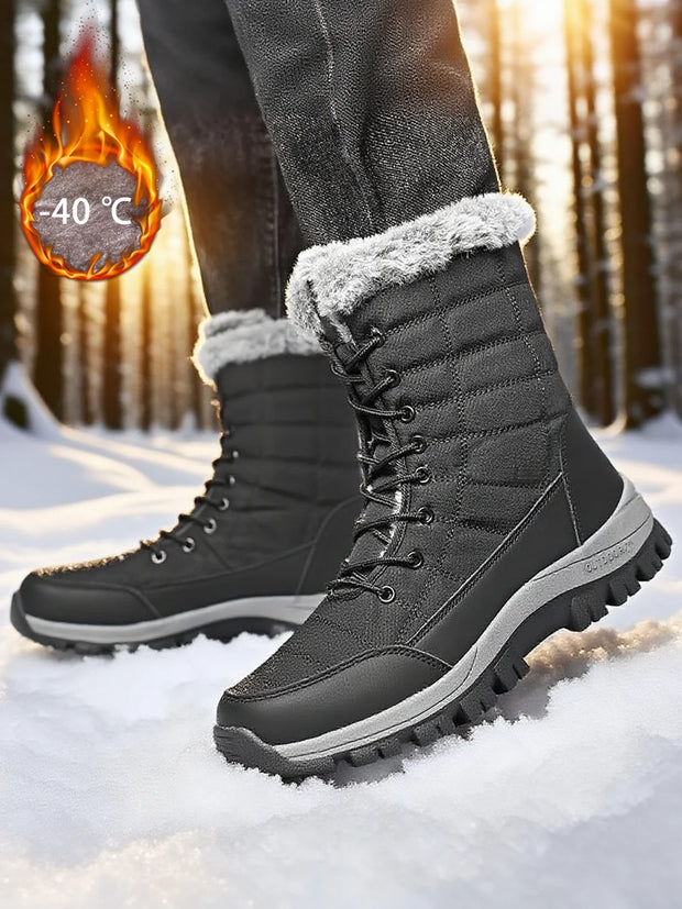 Winter Boots For Men Shoes Outdoor Rubber Boots Keep Warm waterproof Mens Snow Boots